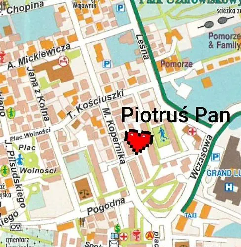 Piotrus Pan By Orzechowa Przystan Centrum Blisko Plazy Apartmán *